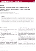 Cover page: Ensemble perception of size in 4–5‐year‐old children