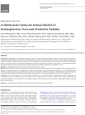 Cover page: A Methionine-Induced Animal Model of Schizophrenia: Face and Predictive Validity