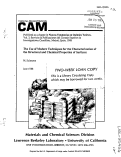 Cover page: THE USE OF MODERN TECHNIQUES FOR THE CHARACTERIZATION OF THE STRUCTURAL AND CHEMICAL PROPERTIES OF SURFACES