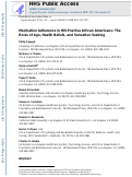 Cover page: Medication Adherence in HIV-Positive African Americans: The Roles of Age, Health Beliefs, and Sensation Seeking.