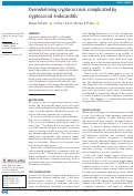 Cover page: Overwhelming cryptococcosis complicated by cryptococcal endocarditis.