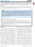 Cover page: Traffic Experiment Reveals the Nature of Car-Following