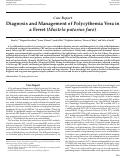 Cover page: Diagnosis and Management of Polycythemia Vera in a Ferret (Mustela putorius furo).