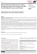 Cover page: Bio-mechanical risk factors for uterine prolapse among women living in the hills of west Nepal: A case-control study.