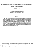 Cover page: Contract and Mechanism Design in Settings with Multi-Period Trade