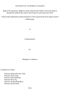 Cover page: Right to Be Forgotten or Right to Not Be Talked About? Public and Private Speech Regulation and the Panic About Critical Speech on the Interactive Web