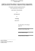 Cover page: Parental use of relational language with 3-year-olds in math and spatial activities: A cross-cultural perspective