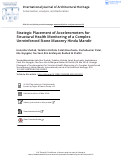 Cover page: Strategic Placement of Accelerometers for Structural Health Monitoring of a Complex Unreinforced Stone Masonry Hindu Mandir