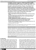 Cover page: Complete genome sequence of the hyperthermophilic chemolithoautotroph Pyrolobus fumarii type strain (1AT)