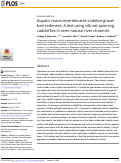 Cover page: Aquatic macroinvertebrates stabilize gravel bed sediment: A test using silk net-spinning caddisflies in semi-natural river channels