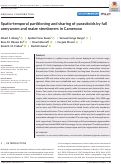 Cover page: Spatio‐temporal partitioning and sharing of parasitoids by fall armyworm and maize stemborers in Cameroon