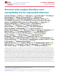 Cover page: Genome-wide analysis identifies novel susceptibility loci for myocardial infarction