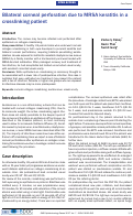 Cover page: Bilateral corneal perforation due to MRSA keratitis in a crosslinking patient