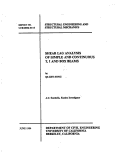 Cover page: Shear Lag Analysis of Simple and Continous T, I, and Box Beams