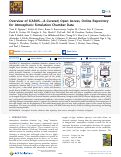 Cover page: Overview of ICARUSA Curated, Open Access, Online Repository for Atmospheric Simulation Chamber Data