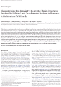 Cover page: Characterizing the Associative Content of Brain Structures Involved in Habitual and Goal-Directed Actions in Humans: A Multivariate fMRI Study