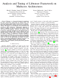 Cover page: Analysis and Tuning of Libtensor Framework on Multicore Architectures