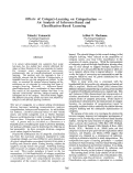 Cover page: Effects of Category-Learning on Categorization An Analysis of Inference-Based and Classification-Based Learning