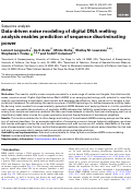 Cover page: Data-driven noise modeling of digital DNA melting analysis enables prediction of sequence discriminating power.