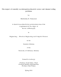 Cover page: The impact of causality on information-theoretic source and channel coding problems