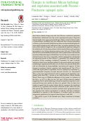 Cover page: Changes in northeast African hydrology and vegetation associated with Pliocene–Pleistocene sapropel cycles