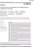 Cover page: A framework for contextualizing social‐ecological biases in contributory science data