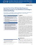 Cover page: Inpatient Point-of-Care HIV Early Infant Diagnosis in Mozambique to Improve Case Identification and Linkage to Antiretroviral Therapy