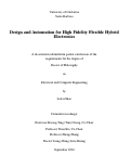 Cover page: Design and Automation for High Fidelity Flexible Hybrid Electronics