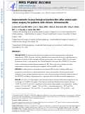 Cover page: Improvements in psychological dysfunction after endoscopic sinus surgery for patients with chronic rhinosinusitis