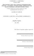 Cover page: Reconstructing Sea Surface Temperature Images: A Masked Autoencoder Approach for Cloud Masking and Reconstruction
