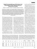 Cover page: Rapid Exchange Between Soil Carbon and Atmospheric Carbon Dioxide Driven by Temperature Change