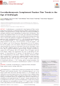 Cover page: Coccidioidomycosis Complement Fixation Titer Trends in the Age of Antifungals