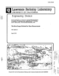 Cover page: The Beta Gauge Method for Mass Measurement