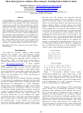 Cover page: More than just new evidence: How category learning fosters belief revision