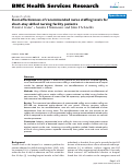 Cover page: Cost-effectiveness of recommended nurse staffing levels for short-stay skilled nursing facility patients