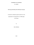 Cover page: Measuring and Modeling Cultural Meaning in Language