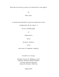 Cover page: Matroids and convex geometry in combinatorics and algebra