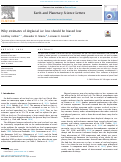 Cover page: Why estimates of deglacial ice loss should be biased low