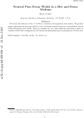 Cover page: Neutral Pion decay width in a hot and dense medium