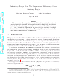 Cover page: INFINITARY LOGIC HAS NO EXPRESSIVE EFFICIENCY OVER FINITARY LOGIC