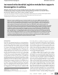 Cover page: Increased mitochondrial arginine metabolism supports bioenergetics in asthma