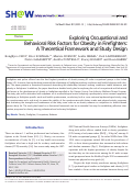 Cover page: Exploring Occupational and Behavioral Risk Factors for Obesity in Firefighters: A Theoretical Framework and Study Design