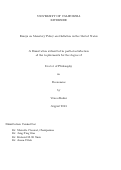 Cover page: Essays on Monetary Policy and Inflation in the United States