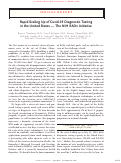 Cover page: Rapid Scaling Up of Covid-19 Diagnostic Testing in the United States — The NIH RADx Initiative