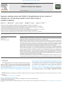 Cover page: Cigarette smoking status and COVID-19 hospitalization in the context of cannabis use: An electronic health record cohort study in northern California