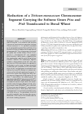 Cover page: Reduction of a Triticum monococcum Chromosome Segment Carrying the Softness Genes Pina and Pinb Translocated to Bread Wheat