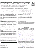 Cover page: Menopausal Symptoms and Higher Risk Opioid Prescribing in a National Sample of Women Veterans with Chronic Pain