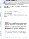 Cover page: Feeding practices in infancy associated with caries incidence in early childhood