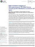 Cover page: High-resolution mapping of fluoroquinolones in TB rabbit lesions reveals specific distribution in immune cell types