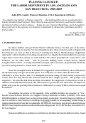 Cover page: Playing Catch-Up: The Labor Movement in Los Angeles and San Francisco, 1985-2005
